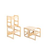 Tour d'observation de cuisine convertible 2-en-1 : table, chaise et plateforme d’apprentissage