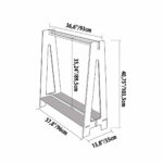 Penderie en bPenderie pour tout-petits avec barre pour cintres ois avec étagères pour chambre d'enfant
