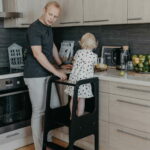 Tour d'observation Montessori & marche-pied avec tableau noir – Image 7