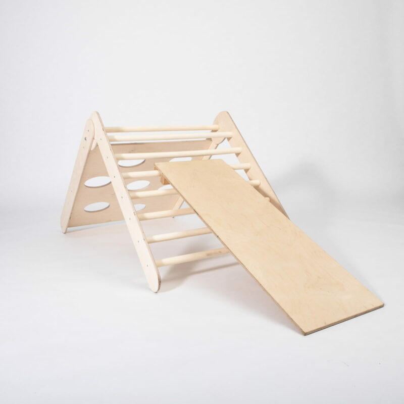 Triangle d’escalade Montessori transformable avec rampe 2 en 1