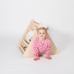 Grimpeur 3 faces Montessori en bois naturel