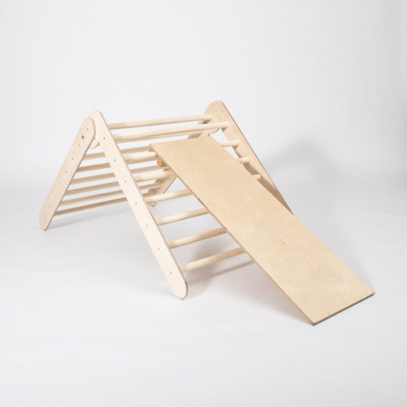 Triangle d'escalade pliable Montessori 2-en-1 avec rampe