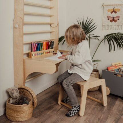 Ensemble Table et Chaise pour Mur Suédois