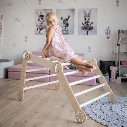 Grimpeur Montessori transformable pliable en bois