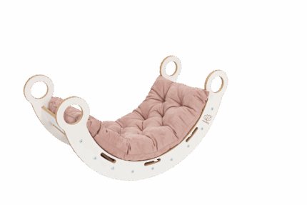 Structure de Jeu Multifonctions Bois Blanc – Rocker + Rampe + Échelle