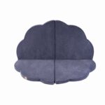 Tapis de Jeu Nuage pour enfant – Velours Bleu-Gris
