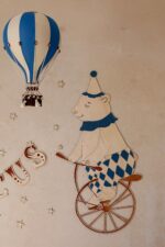 Ours sur Son Vélo de Cirque - Décoration Murale Enfant