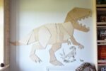 Dinosaure T-Rex – Décoration murale en bois naturel – Image 3