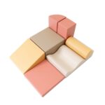 Set de jeux 7 blocs en mousse – Explorateur pastel rose