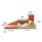 Set de jeux 7 blocs en mousse – Explorateur pastel rose