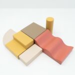 Set de jeux en mousse 6 pièces - pastel