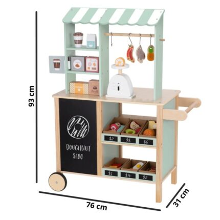 Stand de Food Truck en Bois Multifonctionnel - 73 pièces