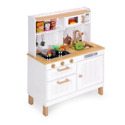 Cuisine en bois pour enfant avec sons et LED – Grand modèle