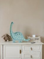 Lampe Dino Diplodocus – Bois Naturel & LED Blanc Chaud