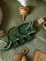 Lampe Dinosaure Triceratops – Bois Massif & LED Blanc Chaud