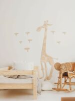 Safari Girafe Décoration Murale en Bois