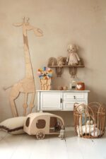 Safari Girafe Décoration Murale en Bois