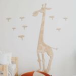 Safari Girafe Décoration Murale en Bois