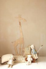Safari Girafe Décoration Murale en Bois