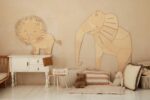 Lion Safari - Décoration Murale en Bois
