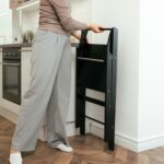 Tour d’observation et d’apprentissage pliable en bois noir