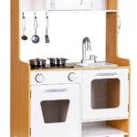 Cuisine en bois avec brûleurs multimédias interactifs