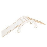 Bascule en Bois Blanc avec Coussin, Toboggan et Échelle - Large – Image 7