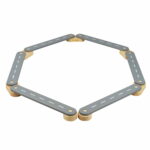 Poutre d'Équilibre en Bois - 6 Éléments - en Bois Premium GREY