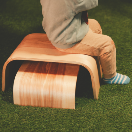 Lot de 2 marchepieds réglables en bois