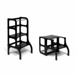 Tour d'Apprentissage Montessori - Convertible 2-en-1 - Noir – Image 4