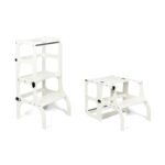 Tour d'apprentissage convertible en table 2-en-1 grise