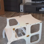 Tour d'apprentissage convertible en table 2-en-1 Blanc