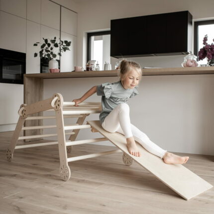 Structure d'Escalade Modulable Montessori - 3 Sections - avec Rampe