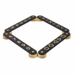 Poutre d'Équilibre en Bois - 4 Éléments black