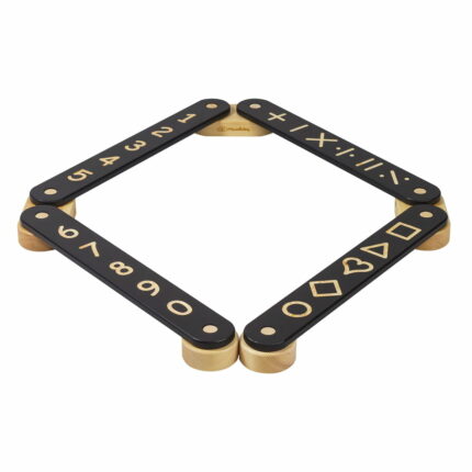 Poutre d'Équilibre en Bois - 4 Éléments black