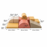 Jeu de 8 Blocs en Mousse Souple pour Aventuriers - Rose Pastel – Image 4