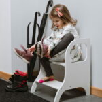 Marchepied réglable Montessori - Blanc