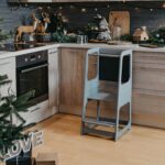 Tour d'apprentissage de cuisine Montessori avec tableau en ardoise – Image 14