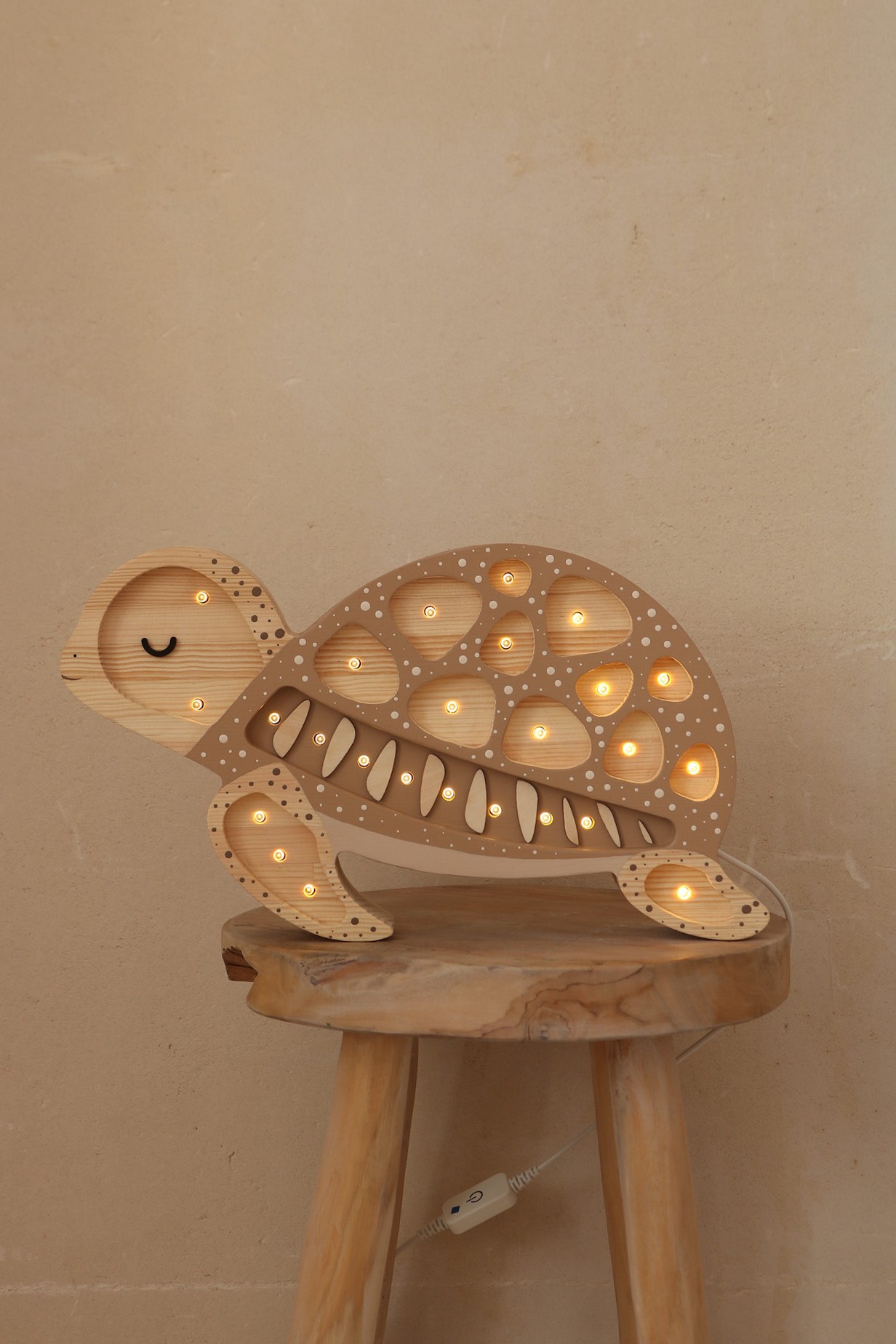 Lampe de Nuit Tortue en Bois Lampe de Nuit Tortue en Bois