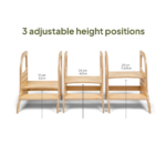Tabouret Marchepied Evolutif- Bois Naturel – Image 2
