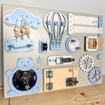 Tableau sensoriel Montessori - Busy Board - avec Portes - 30 × 40 cm – Image 6