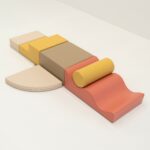 Parcours de Motricité Explorateur en Mousse – 6 Blocs – Rose Pastel