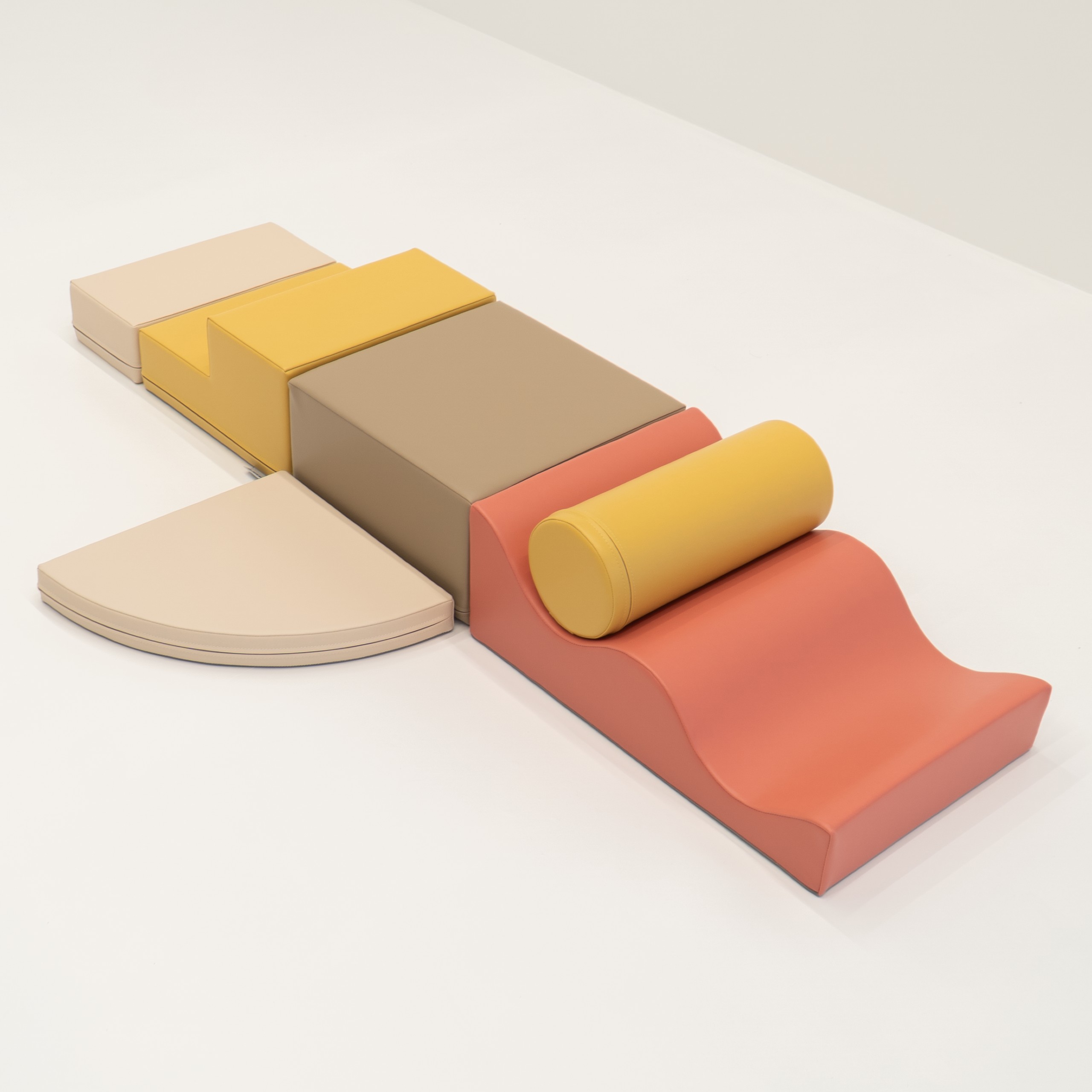 Parcours de Motricité Explorateur en Mousse – 6 Blocs – Rose Pastel Parcours de Motricité Explorateur en Mousse – 6 Blocs – Rose Pastel