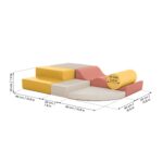 Parcours de Motricité Explorateur en Mousse – 6 Blocs – Rose Pastel – Image 32