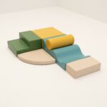 Parcours de Motricité Explorateur en Mousse - 6 Blocs - Turquoise Pastel – Image 10