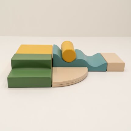 Parcours de Motricité Explorateur en Mousse - 6 Blocs - Turquoise Pastel