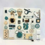 Tableau sensoriel Montessori - Busy Board - 50×60 cm - Moyen – Image 10