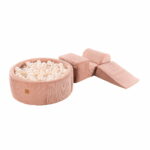 Parcours de Motricité – 3 Blocs – avec Piscine à Balles – Rose