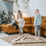 Poutre d'équilibre - 3 Segments - Corde en Jute - Grand Format