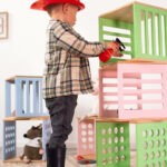 Cube de Rangement en Bois